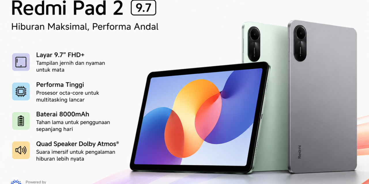 Tablet Baru! Redmi Pad 2 9.7 Siap Saingi Kelas Entry Level