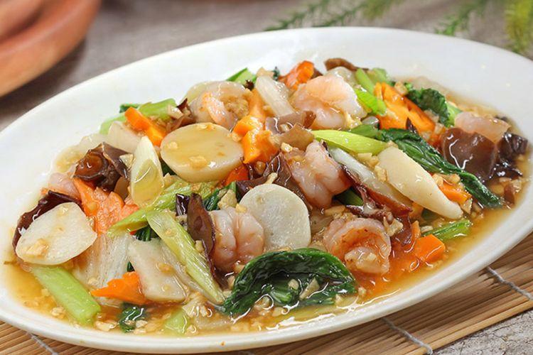 Bikin Nagih! Capcay Seafood Gurih Dengan Isian Melimpah