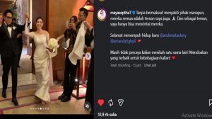 Maya Septha Hadir Di Nikahan Andre & Amanda, Pesan Di Sorot