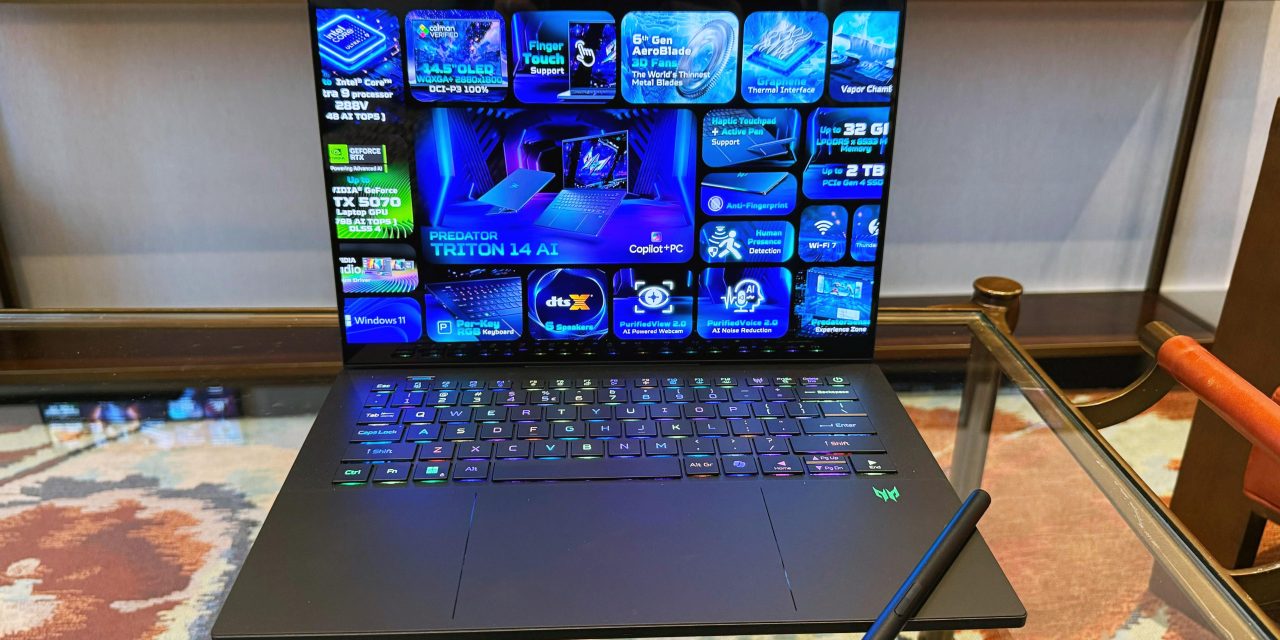 Gahar Maksimal! Acer Predator Triton 14 AI Punya RTX 5070 8GB